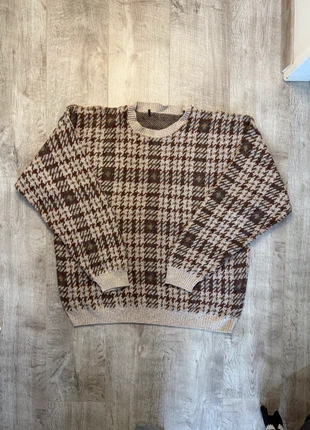 Pull Marron vintage à carreaux XXL, marque: Vintage Dressing, état: Très bon état, taille: XXL, 20,00 €, 21,70 € Protection acheteurs incluse