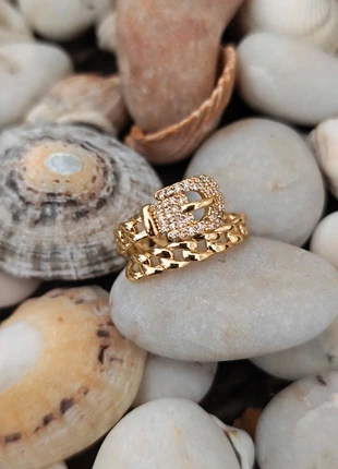 Bague acier ajustable - bague boucle de ceinture brillante, zustand: Sehr gut, größe: Größenverstellbar, 4,00 €, 4,90 € inklusive Vinted-Käuferschutz