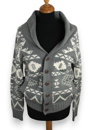 Cardigan Uomo Piazza Italia taglia M Grigio Melange Fantasia Nordica Collo Sciarpato, marque: Piazza Italia, état: Très bon état, taille: M, 10,00 €, 11,20 € Protection acheteurs (Pro) incluse