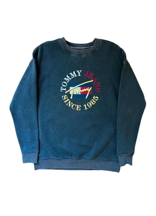 Pulls crewneck tommy hilfiger vintage gris anthracite taille M #, merk: Tommy Hilfiger, staat: Heel goed, maat: M, € 35,00, € 37,45 inclusief Kopersbescherming