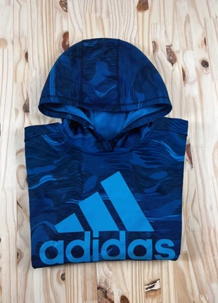 Adidas – Sweat à capuche bleu – Taille L enfant – Très bon état, merk: adidas, staat: Heel goed, maat: L, € 15,00, € 16,45 inclusief Kopersbescherming Pro