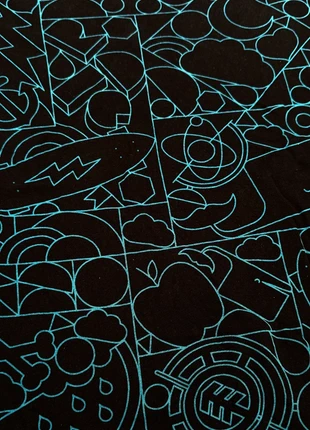 T-shirt Element – Taille M Noir & Bleu – Modèle “Element for Life”, marca: Element, estado: Bom, tamanho: M, €5.00, €5.95 inclui Proteção do Comprador