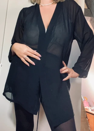 Gilet léger noir en voile – coupe fluide taille 44 / darjeeling, marque: Darjeeling, état: Très bon état, taille: XXL / 44 / 16, 4,00 €, 4,90 € Protection acheteurs (Pro) incluse