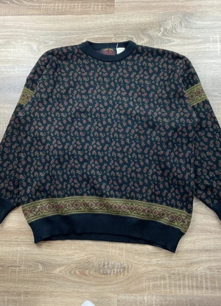 Forum Moda Pull vintage - Pull laine noir multicolore automne, Taille XXL - Tres bon etat, brand: Vintage Dressing, condizioni: Ottime, taglia: XXL, €35.00, €37.45 include la Protezione acquisti