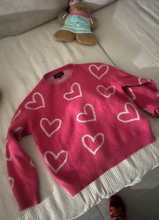 Pull cœur rose, marca: Zara, estado: Muito bom, tamanho: S / 36 / 8, €5.00, €5.95 inclui Proteção do Comprador