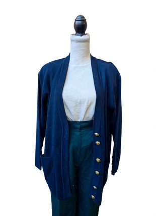 Magnifique cardigan vintage bleu marine – Taille 42, marque: Vintage Chic, état: Très bon état, taille: XL / 42 / 14, 18,00 €, 19,60 € Protection acheteurs incluse