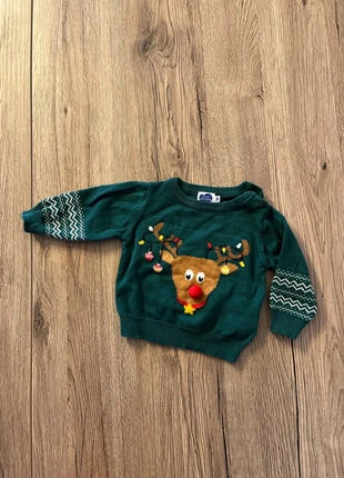 Pull de Noël, marke: Mots d'enfants, zustand: Gut, größe: 1-3 Monate / 56, 1,00 €, 1,75 € inklusive Vinted-Käuferschutz