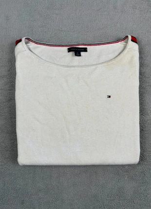 Pull Col Rond Tommy Hilfiger Blanc Taille M Femme Logo Brodé Coton Très Bon État #291, marque: Tommy Hilfiger, état: Très bon état, taille: M / 38 / 10, 15,99 €, 17,49 € Protection acheteurs (Pro) incluse