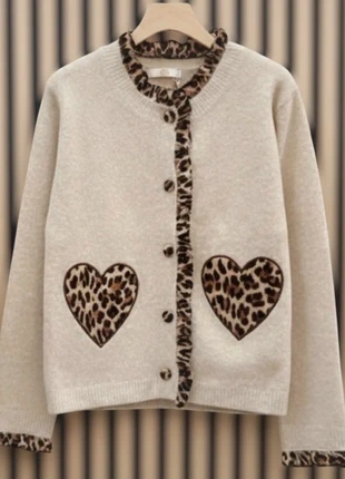 Gilet beige pour femme motif Léopards, brand: lovena paris, condizioni: Ottime, taglia: L / IT 44 / EU 40, €39.00, €41.65 include la Protezione acquisti