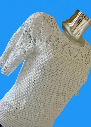 Haut brodé écru camaïeu, marque: Camaïeu, état: Très bon état, taille: M / 38 / 10, 11,24 €, 12,50 € Protection acheteurs incluse