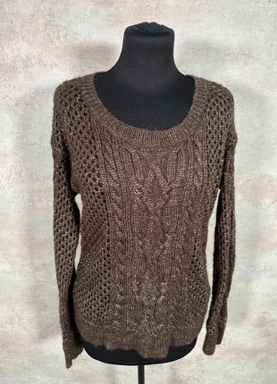 Pull Maille Torsadée Cable Knit Vintage Apt 9 brun irisé taille S, brand: Vintage Dressing, condizioni: Ottime, taglia: S / IT 40 / EU 36, €12.00, €13.30 include la Protezione acquisti Pro