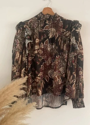 Blouse fleurie multicolore bordeaux – taille unique – neuve avec étiquette, brand: Made In Italy, condition: New with tags, size: One size, €10.00, €11.20 includes Buyer Protection