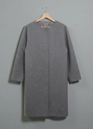 COS – Premium & Elegant Grey 80% Wool Coat with Round Neck – S 🌷🦋, marque: COS, état: Très bon état, taille: S / 36 / 8, 119,00 €, 125,65 € Protection acheteurs incluse