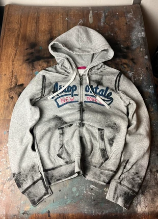 Hoodie zipped-up sweater y2k style 2000’s opium, marca: Opium, estado: Bom, tamanho: XS, €27.00, €29.05 inclui Proteção do Comprador