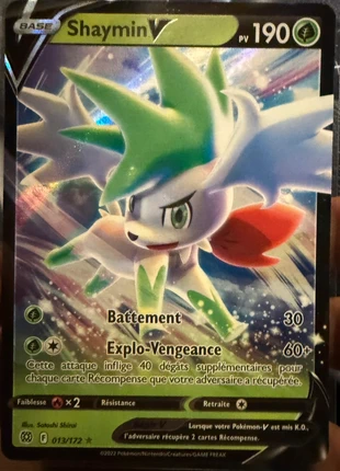 Carte Pokémon Shaymin V 013/172 EB09 Epée & Bouclier Stars Etincelantes, marke: Pokémon, zustand: Sehr gut, 1,00 €, 1,75 € inklusive Vinted-Käuferschutz