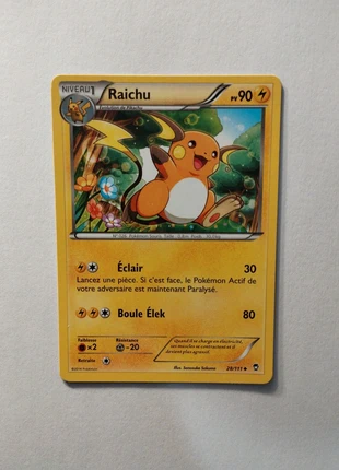 Raichu 28/111, marca: Pokémon, estado: Bom, €2.50, €3.33 inclui Proteção do Comprador