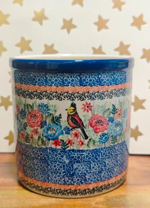 Bunzlau unikat keukengerei-houder/pot 15 cm, merk: bunzlau, staat: Nieuw met prijskaartje, € 44,99, € 47,94 inclusief Kopersbescherming