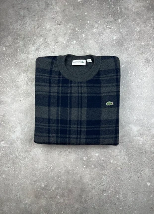 Pull À Col Rond Maille Lacoste Taille (3) S Homme Gros À Carreaux Bleu Logo Brodé #LA249, marque: Lacoste, état: Très bon état, taille: S, 36,00 €, 38,50 € Protection acheteurs (Pro) incluse