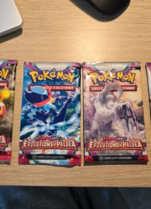 Lot de 4 boosters Évolution à Paldea, marque: Pokémon, état: Neuf sans étiquette, 24,00 €, 25,90 € Protection acheteurs incluse