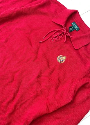 Lauren Ralph Lauren | Pull col lacé | Rouge | XL | Femme, marque: Ralph Lauren, état: Très bon état, taille: XL / 42 / 14, 25,00 €, 26,95 € Protection acheteurs incluse