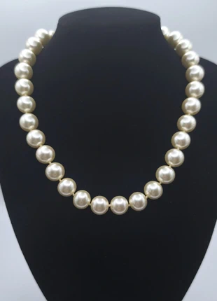 Collier de perles fantaisie blanches élégant et intemporel ADSA2, merk: Vintage Chic, staat: Heel goed, € 9,00, € 10,15 inclusief Kopersbescherming Pro