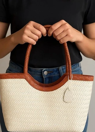 Sac tressé crème chic & inspiration dragon 🐉, merk: Vintage Dressing, staat: Heel goed, € 43,70, € 46,59 inclusief Kopersbescherming Pro