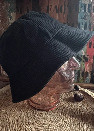 Boho Bucket hat / emmerhoed / corduroy / zwart / wintercollectie, marca: Boheme, estado: Nuevo sin etiquetas, tamaño: Talla única, 7,50 €, 8,58 € Protección al comprador incluida