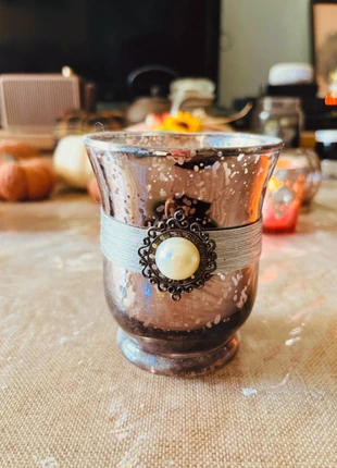 Bougeoir antique à perle, marque: Maisons du Monde, état: Neuf avec étiquette, 3,00 €, 3,85 € Protection acheteurs incluse