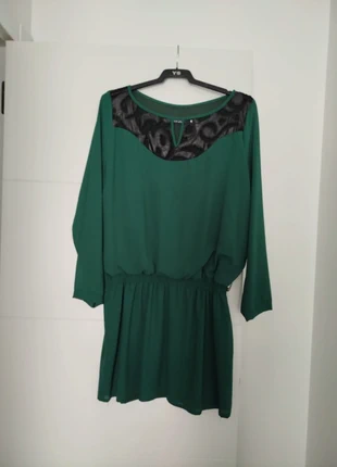 Vestido Blusón Verde Botella XL Elegante / Elegant Bottle Green Blouson Dress XL, marque: Local, état: Neuf sans étiquette, taille: XL / 42 / 14, 5,50 €, 6,48 € Protection acheteurs incluse