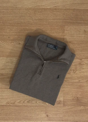 Men’s Ralph Lauren Grey Quarter Zip - Small, brand: Ralph Lauren, condition: Very good, size: S, £50.00, £53.20 includes Buyer Protection