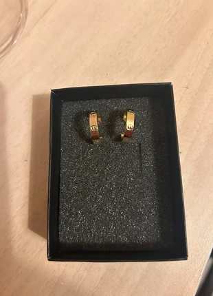 Stainless steel oorbellen goud, merk: merkloos, staat: Nieuw zonder prijskaartje, € 2,00, € 2,80 inclusief Kopersbescherming