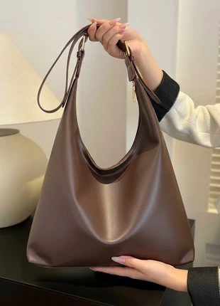 Borsa hobo caffè con doppia Fibbia + zip, marque: Spring, état: Neuf sans étiquette, 16,50 €, 18,03 € Protection acheteurs incluse