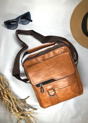 Stylish Brown Faux Leather Crossbody Bag with Multiple Compartments, estado: Nuevo sin etiquetas, 9,95 €, 11,15 € Protección al comprador incluida