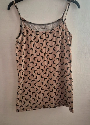 Top beige con stampa a lune nere 🌙, marca: Tezenis, estado: Muy bueno, tamaño: M / 38 / 10, 2,50 €, 3,33 € Protección al comprador incluida