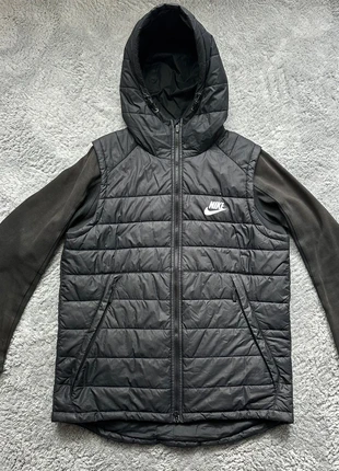 Veste à capuches Nike noir avec logo floqué blanc taille L, brand: Nike, condition: Very good, size: L, €29.00, €31.15 includes Buyer Protection Pro