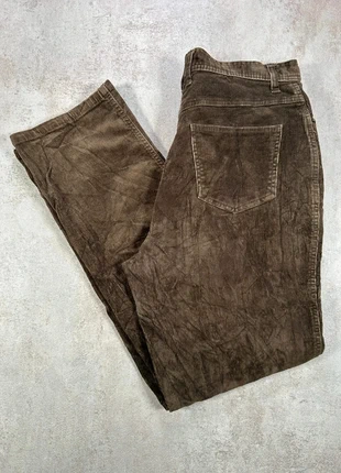 Pantalon Vintage En Velours Côtelé / Corduroy Bill Blass marron côtelé taille 10, marca: Vintage Dressing, estado: Muito bom, tamanho: M / 38 / 10, €9.00, €10.15 inclui Proteção do Comprador Pro