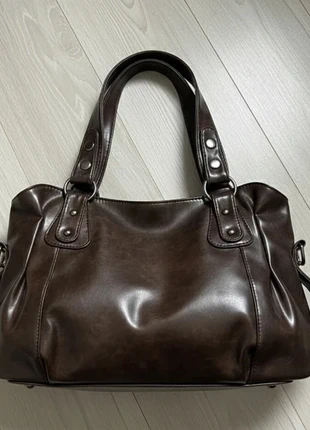 Grand sac couleur café, rétro et minimaliste, parfait pour le quotidien, brand: Vintage Dressing, condition: Very good, €52.00, €55.30 includes Buyer Protection
