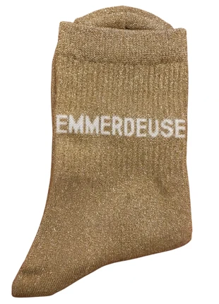 Chaussettes à paillettes emmerdeuse, brand: Coton, condition: New with tags, size: One size, €5.20, €6.16 includes Buyer Protection