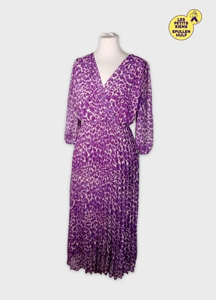 Robe Longue Plissée Senes Imprimé Léopard Violet S (T3591), marque: Senes, état: Très bon état, taille: S / 36 / 8, 17,00 €, 18,55 € Protection acheteurs (Pro) incluse
