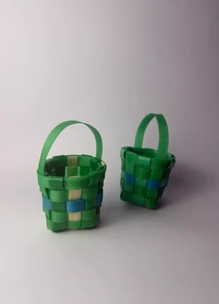 Cestettes artisanales en vert et bleu – Élégance faite main pour vos objets précieux, merk: Unique, staat: Heel goed, € 5,00, € 5,95 inclusief Kopersbescherming