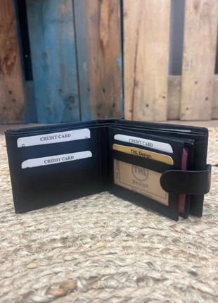 Heren portemonnee nappa leer afsluitbaar, merk: THL design, staat: Nieuw met prijskaartje, € 16,50, € 18,03 inclusief Kopersbescherming Pro