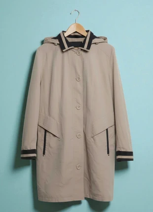 Vintage – Premium & Elegant Beige Hooded Coat with Single-Breasted & Buttons – M 🌷👠, marque: Vintage Dressing, état: Très bon état, taille: M / 38 / 10, 34,90 €, 37,35 € Protection acheteurs incluse