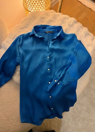 Chemise Femme Bleu Zara S, brand: Zara, condizioni: Nuovo senza cartellino, taglia: S / IT 40 / EU 36, €8.00, €9.10 include la Protezione acquisti