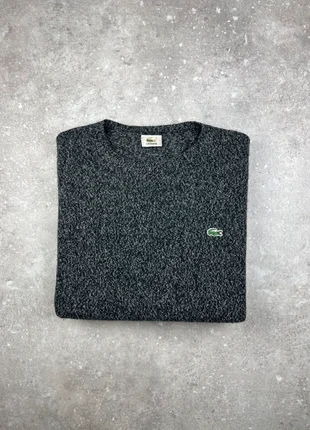 Pull À Col Rond Maille Lacoste Taille S Homme Gris Foncé Chiné Logo Brodé #LA75, brand: Lacoste, condizioni: Ottime, taglia: S, €35.00, €37.45 include la Protezione acquisti Pro