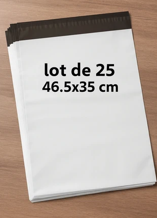 25 pochettes d’expédition 46.5x35 cm – Neuves, solides & opaques, marque: NO LABEL, état: Comme neuf, 3,90 €, 4,80 € Protection acheteurs incluse