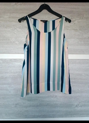 Top mouwloos pastel kleurrijk gestreept - Haut - Shirt - Primark - Maat 38 Medium - 100% polyester, marque: Primark, état: Très bon état, taille: M / 38 / 10, 3,99 €, 4,89 € Protection acheteurs incluse