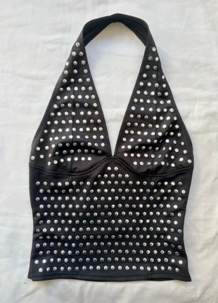 top y2k sin mangas con tachuelas, marque: y2k, état: Neuf sans étiquette, taille: S / 36 / 8, 15,00 €, 16,45 € Protection acheteurs incluse