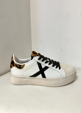 Scarpe Donna Woman Shoes Animalier Sneakers Munich Black Nero White Bianco Taglia 37, marque: Munich, état: Neuf avec étiquette, taille: 37, 129,99 €, 137,19 € Protection acheteurs (Pro) incluse
