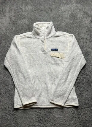 Gilet / veste polaire 1/4 col bouton Patagonia blanc crème S logo brodé - Vintage #4402, marque: Patagonia, état: Très bon état, taille: S / 36 / 8, 45,00 €, 47,95 € Protection acheteurs (Pro) incluse