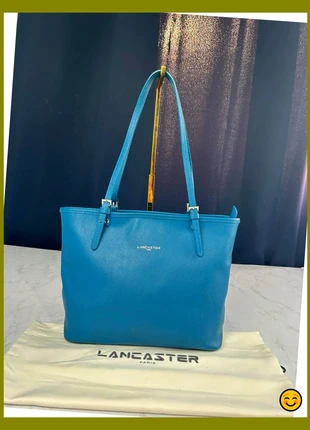 Sac à main et à épaule Lancaster en cuir bleu dragon pour femme, brand: Lancaster, condition: Very good, €46.00, €49.00 includes Buyer Protection Pro